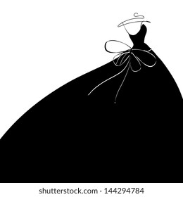 wedding dress vector