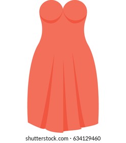 Wedding Dress Vector Icon