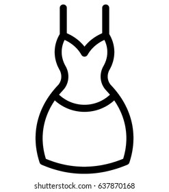 Wedding Dress Vector Icon