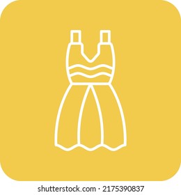 Icono vectorial Vestido de Boda. Se puede usar para imprimir, móviles y aplicaciones web.