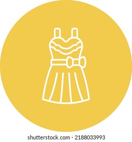 Wedding Dress vector icon. Can be used for printing, mobile and web applications.