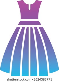 Wedding Dress vector icon. Can be used for printing, mobile and web applications.