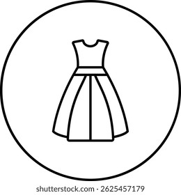 Wedding Dress vector icon. Can be used for printing, mobile and web applications.