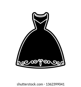 Wedding dresses, clothes  icon. Element of clothes for mobile concept and web apps icon. Glyph, flat icon for website design and development, app development