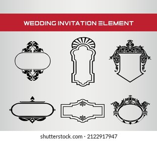 Wedding Element for Invitation and cards