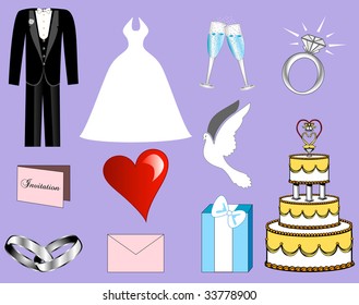 Wedding Elements & Icons.