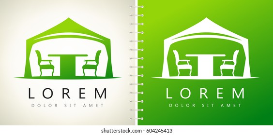 wedding or entertainment tent logo