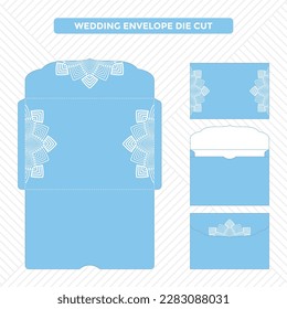 Hochzeitsumschlag-Stanzvorlage