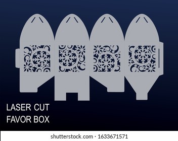 Favor Box Template High Res Stock Images Shutterstock