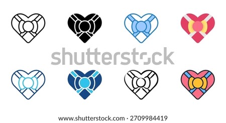 Wedding favors icon set multiple style vector collection. Editable Stroke 

