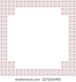 Wedding floral and abstract border, frame stock illustration