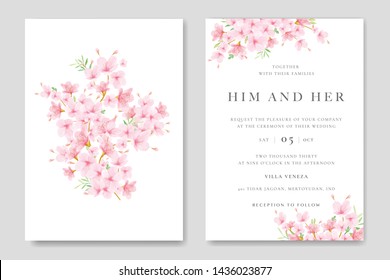 wedding Floral Cherry Blossom Frame