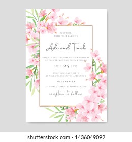 Wedding Floral Cherry Blossom Frame