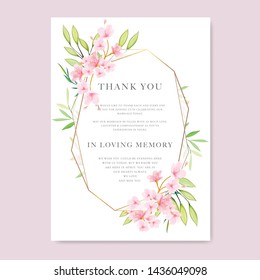 wedding Floral Cherry Blossom Frame