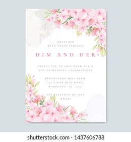 wedding Floral Cherry Blossom Frame