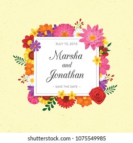 Wedding Floral Frame