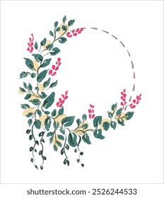 Quadro floral de casamento para cartões de casamento 