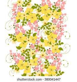 Wedding floral invitation