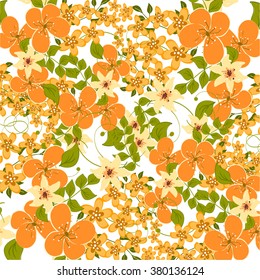 Wedding floral invitation. Invitation or wedding card with abstract floral background.