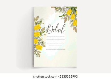 wedding floral invitation card templates