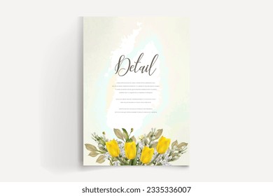 wedding floral invitation card templates