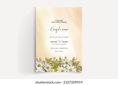 wedding floral invitation card templates