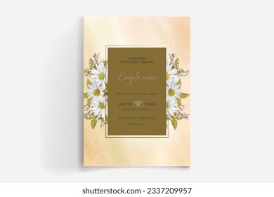 wedding floral invitation card templates