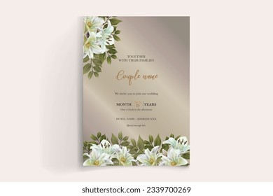 wedding floral invitation card templates