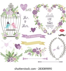 Wedding Floral, love Bird,Laurels,Wedding invitation collections.