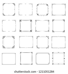 Wedding Floral Ornament Frame, Corner, Divider Collection