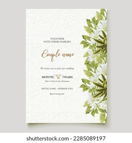 wedding floral watercolour invitation templates
