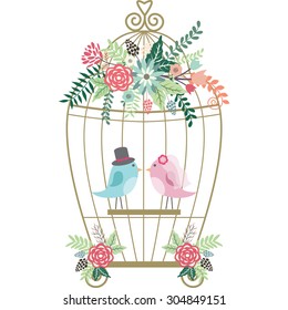 Vectores Imagenes Y Arte Vectorial De Stock Sobre Wedding Cage