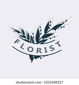 Wedding Florist logo beautiful floral leaf and flower vector art, icon graphic decoration business template