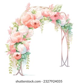 wedding flower  Watercolor illustration design