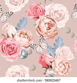 Wedding flowers seamless