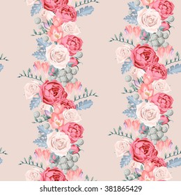 Wedding flowers seamless