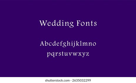 Wedding Font Alphabets - Font Style Invite