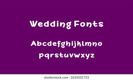 Wedding Fonts Style Artworks - Alphabets
