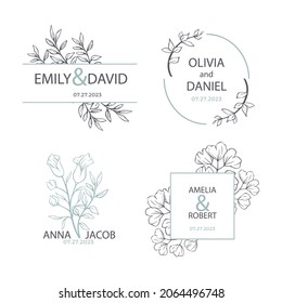 wedding frame card invitation template