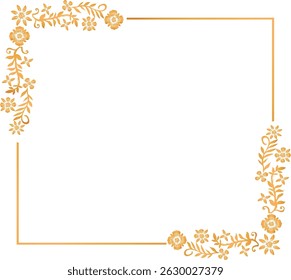 Wedding Frame Collection Rectangle frame vector illustration. Good for banner, poster, greeting card, party card, invitation, template, advertising, campaign, and social media.