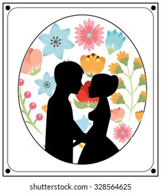 wedding frame design, vector illustration eps10 graphic 