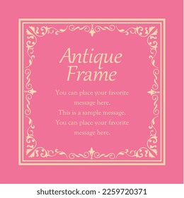 
Wedding frame material. Frame design inspired by spring. Decorative material for design.