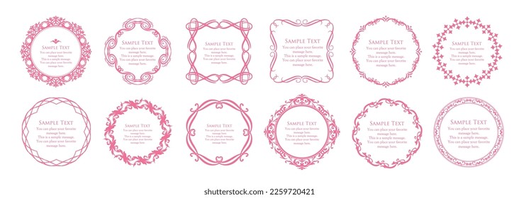 
Wedding frame material. Frame design inspired by spring. Decorative material for design.