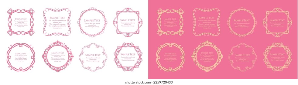
Material del marco de la boda. Diseño de cuadros inspirados en la primavera. Material decorativo para el diseño.