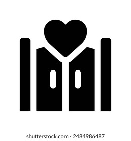 wedding gate icon. vector glyph icon for your website, mobile, presentation, and logo design.