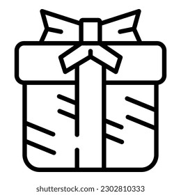 Wedding gift box icon outline vector. Manager service. Party delivery