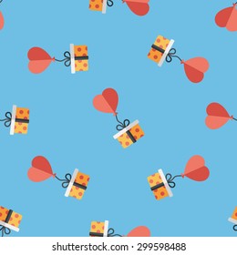wedding gift flat icon,eps10 seamless pattern background