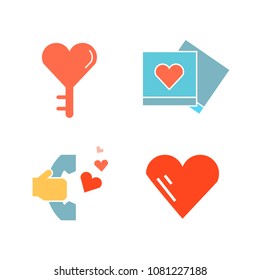 wedding and gift icons set
