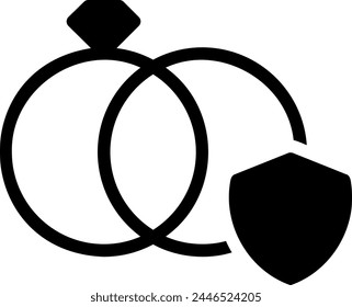 Hochzeitsymbol Illustration Vektorgrafik