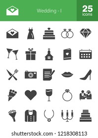 Wedding Glyph Icons